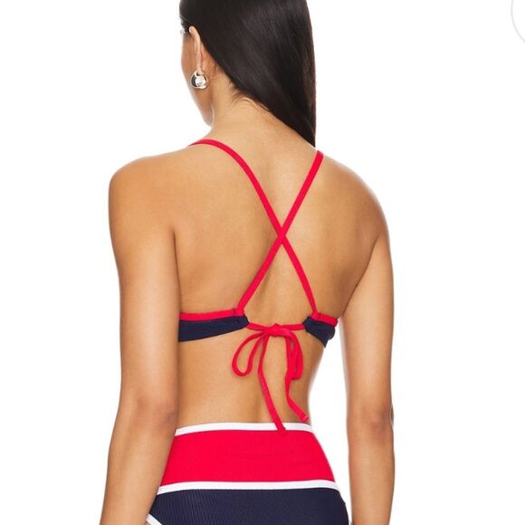 BEACH RIOT Kori Top in Americana Colorblock Womens Size Large - Picture 2 of 9